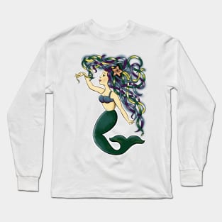 Manx mermaid Long Sleeve T-Shirt